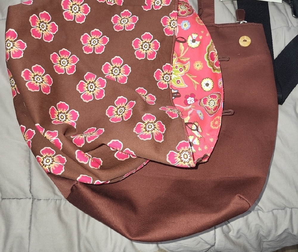 Longaberger Pretty In Pink 3in1 Tote Bag NWT - Picture 7 of 11